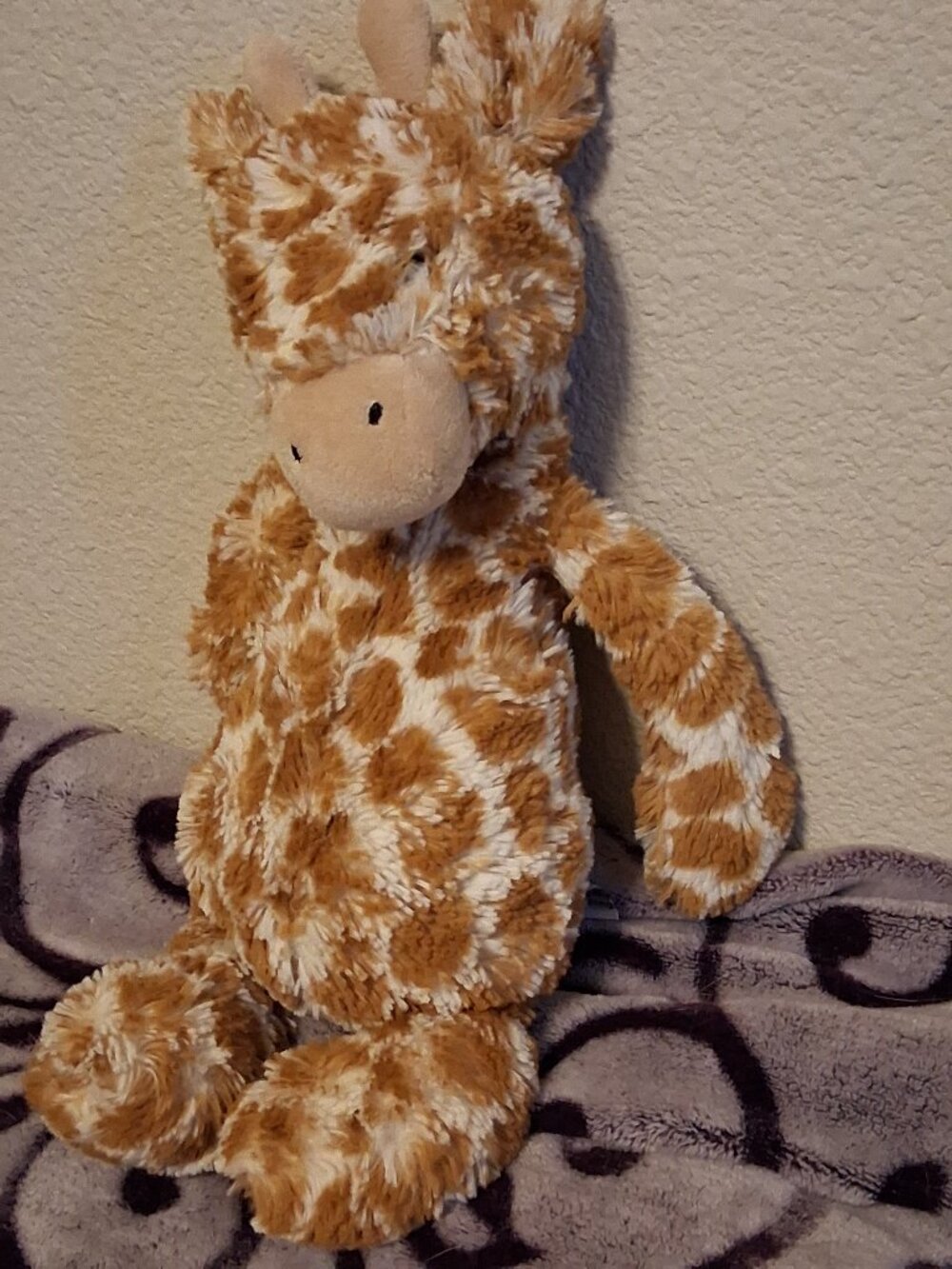 NWOT Jellycat Bashful spotted baby Giraffe floppy super soft retired 12"